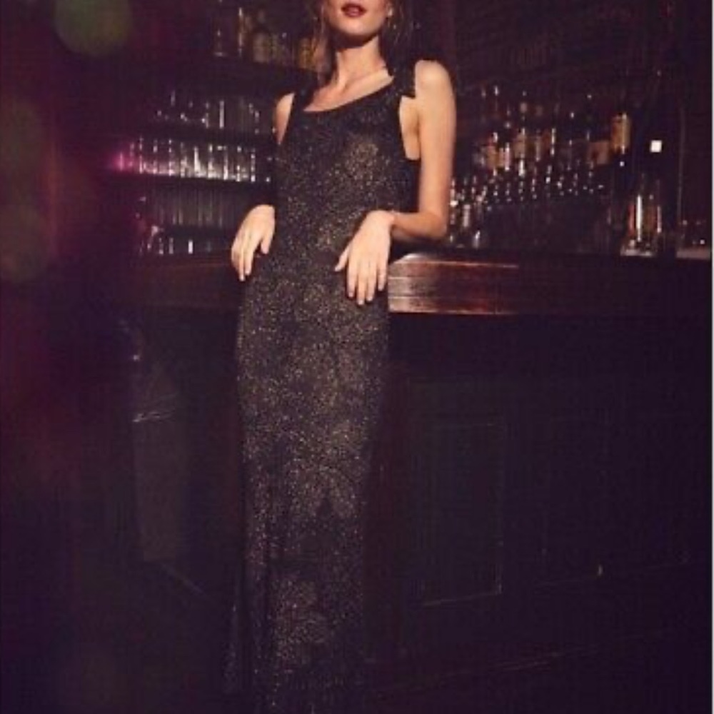 Black & Gold FP dress